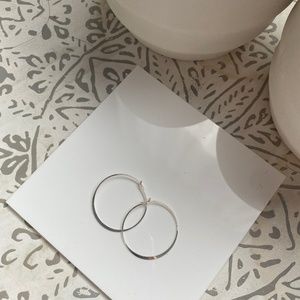 925 sterling silver hoops